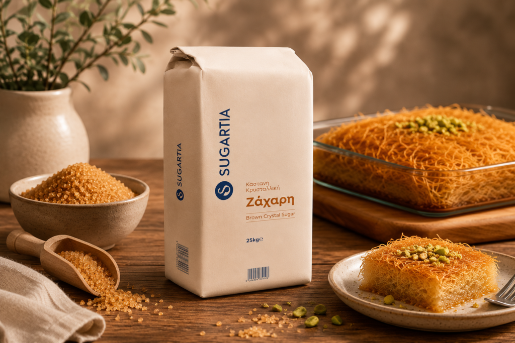 SUGARTIA Brown Raw Cane Sugar 25kg packaging