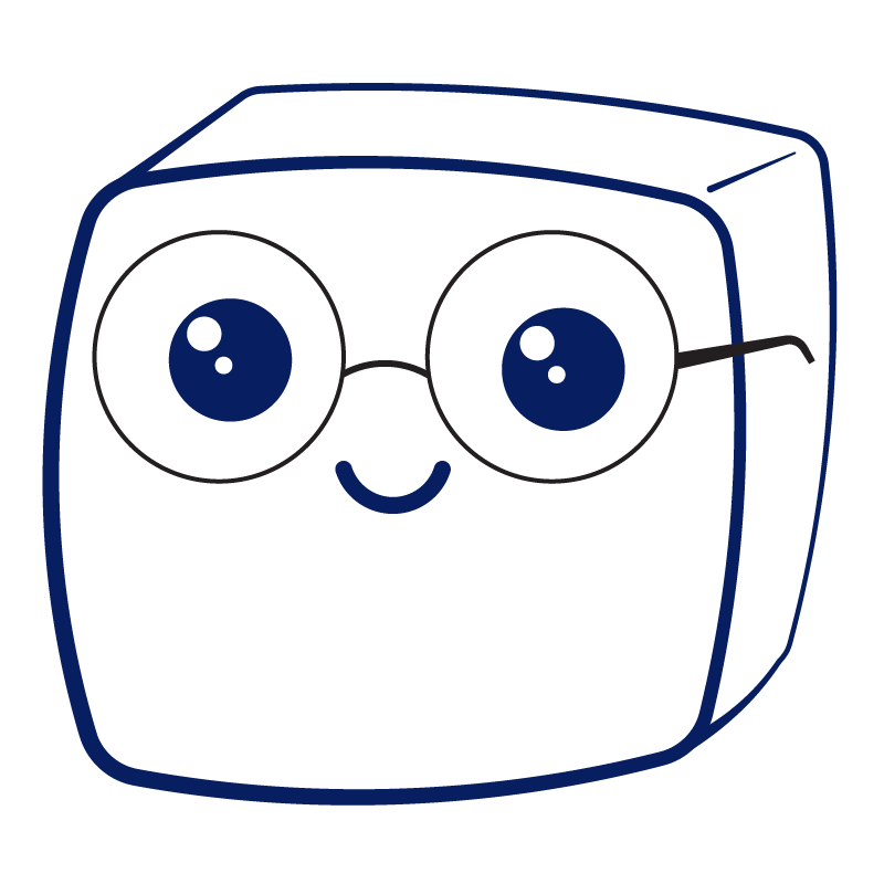 Happy sugar cube